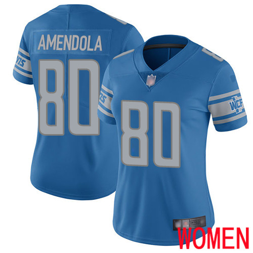 Detroit Lions Limited Blue Women Danny Amendola Home Jersey NFL Football #80 Vapor Untouchable->women nfl jersey->Women Jersey